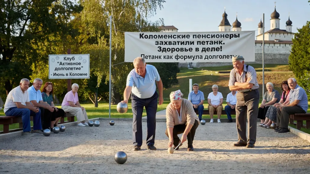Коломенские пенсионеры захватили петанк. Здоровье в деле!